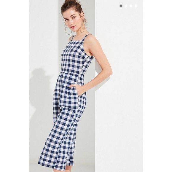 Love + Harmony Gingham Checkered Jumpsuit Romper - Picture 1 of 8